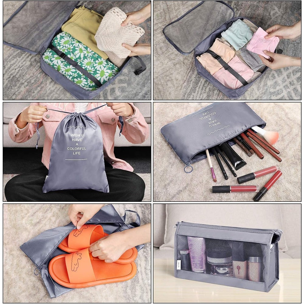 8-teiliges Reise-Organizer-Set