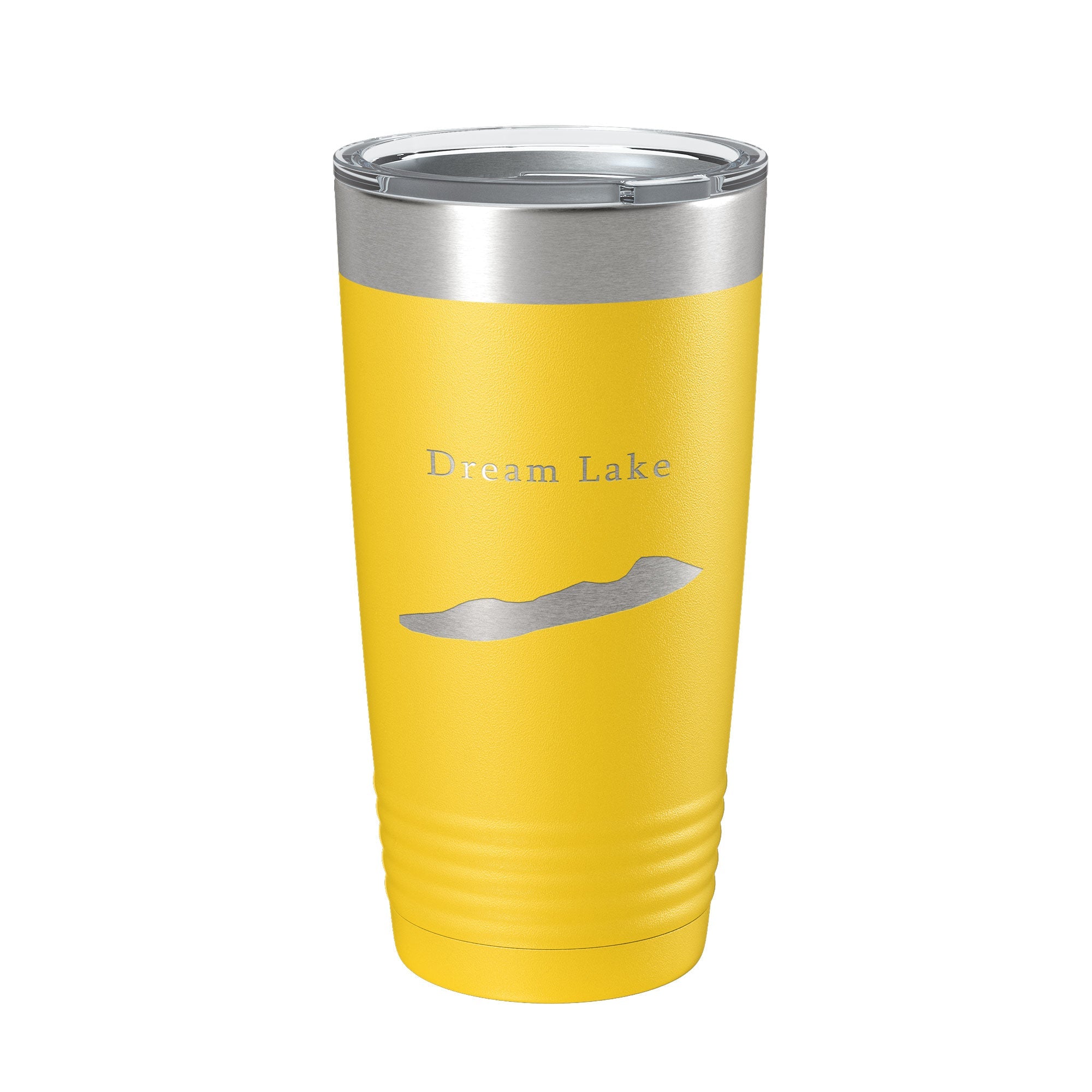 Dream Lake Map Tumbler Travel Mug Insulated Laser Engraved Coffee Cup Colorado 20 oz